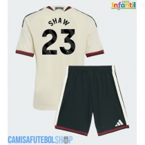 Camisa de time de futebol Manchester United Luke Shaw #23 Replicas 3º Equipamento Infantil 2026-27 Manga Curta (+ Calças curtas)